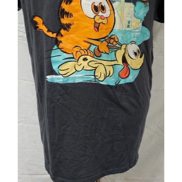 The Garfield Movie Best Buds Odie Baby Garfield Cartoon Graphic XL Gray T-Shirt - Picture 4 of 13